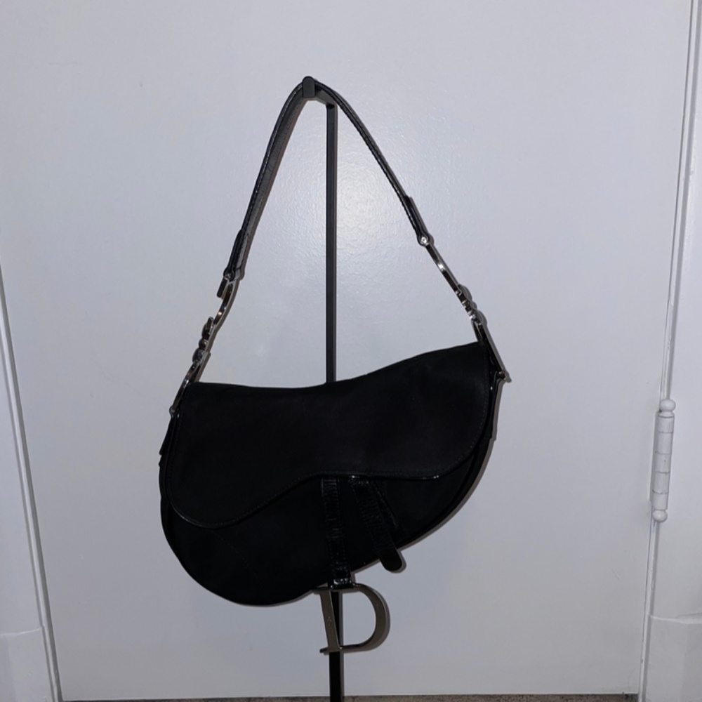 Christian Dior Nylon Saddle Handbag - Picture 1 of 9